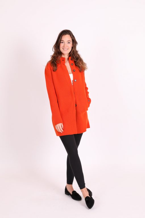 cashmere coat orange