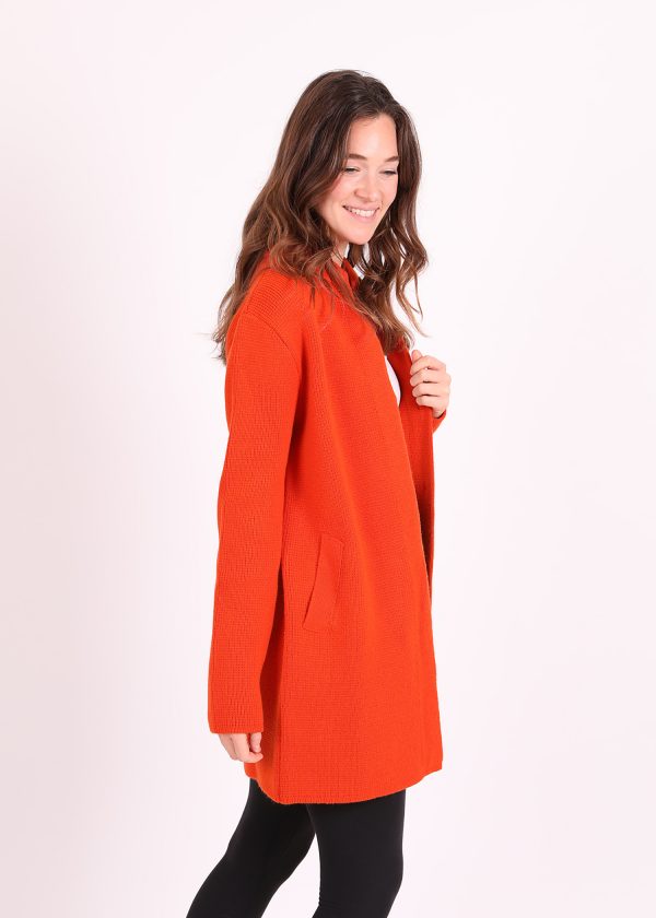 cashmere coat orange